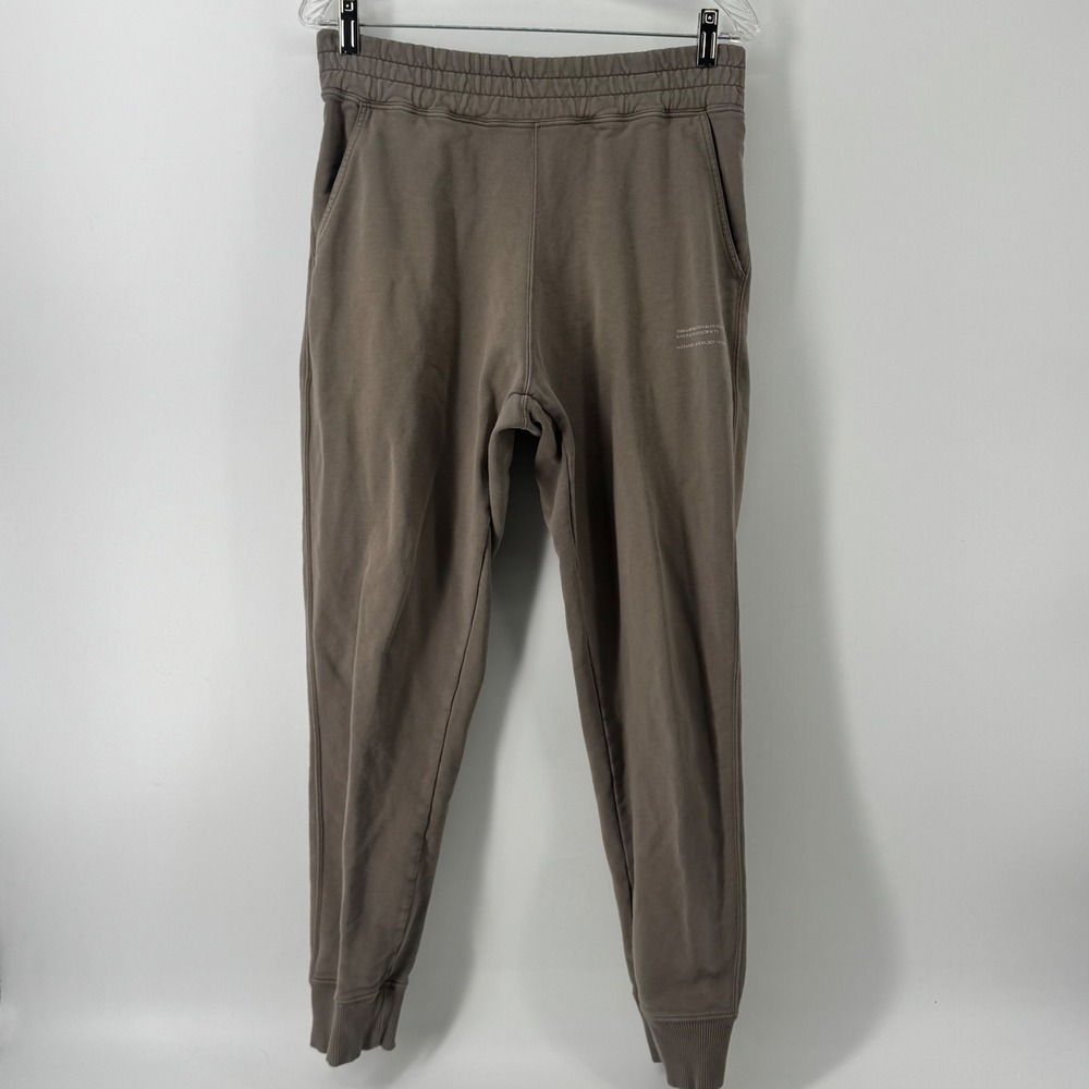 AllSaints Nutopia Brown Cotton Jogger Sweatpants Natural Plant Dye Mens Small